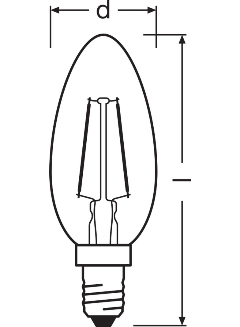 Lampa LED Vintage 1906 CL BW Filament szkło przezroczyste GOLD 12 non-dim 1,5W 824 E14
