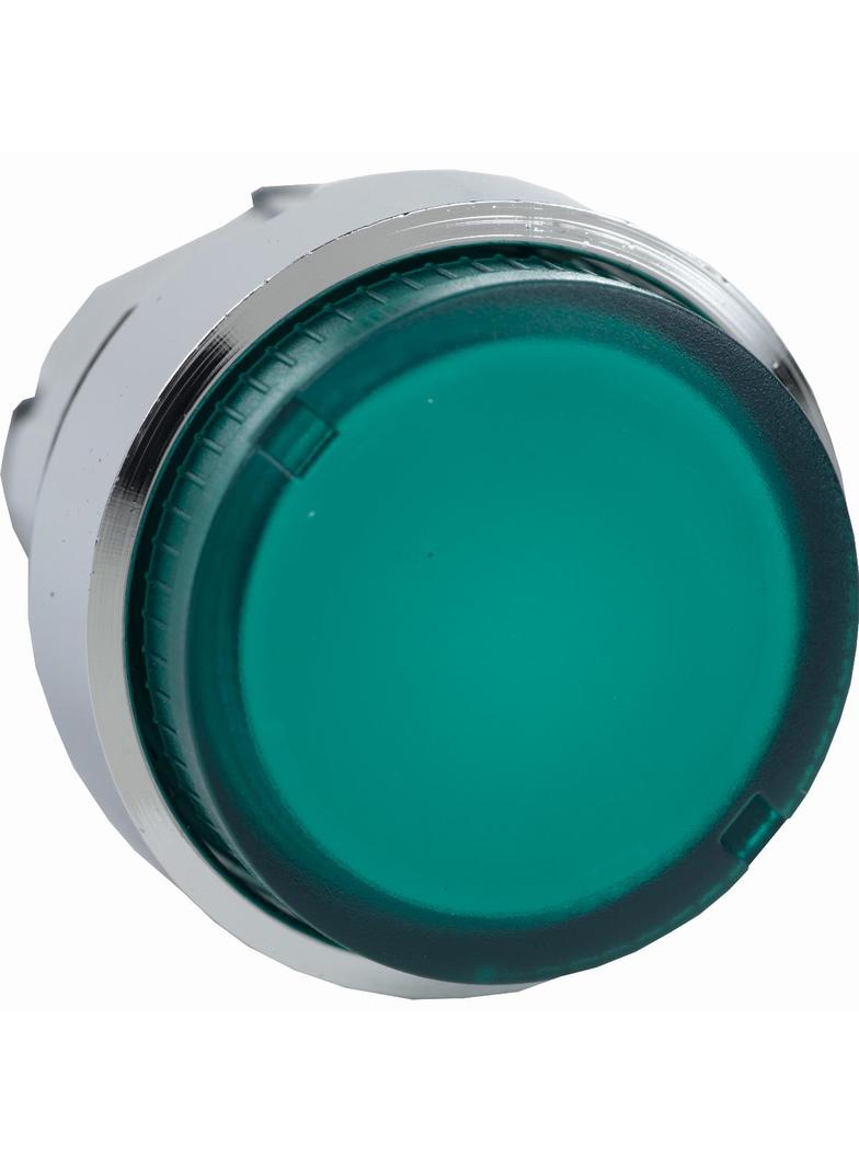 Harmony XB4 Główka przycisku wystającego z samoczynnym powrotem LED zielona metalowa ZB4BW13