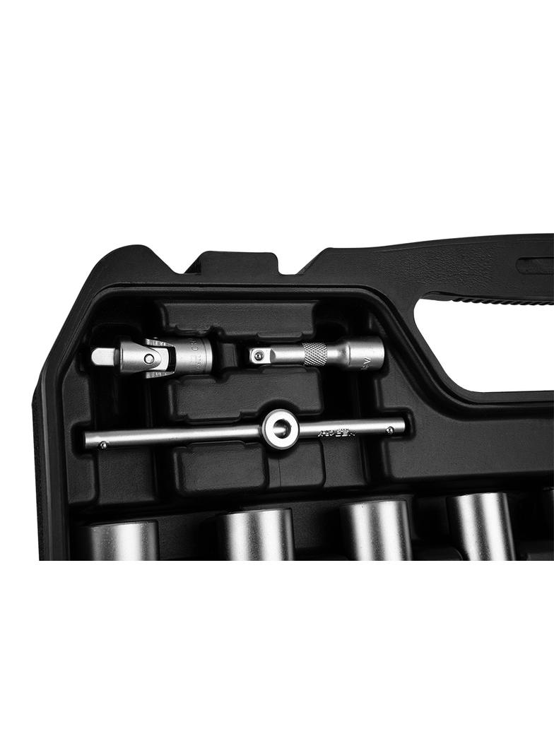 Zestaw kluczy 110 elementów 1/2",1/4", satynowy