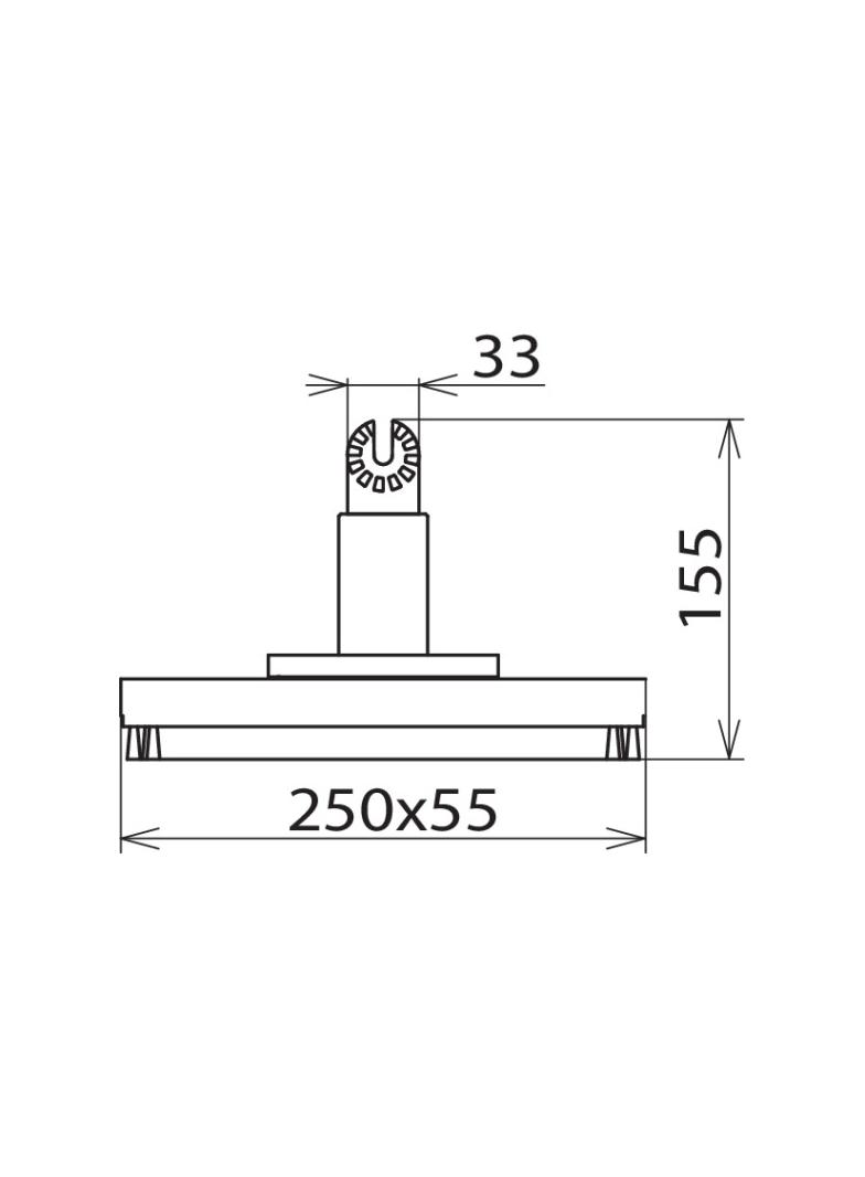 Szczotka prostokątna 250x55x155