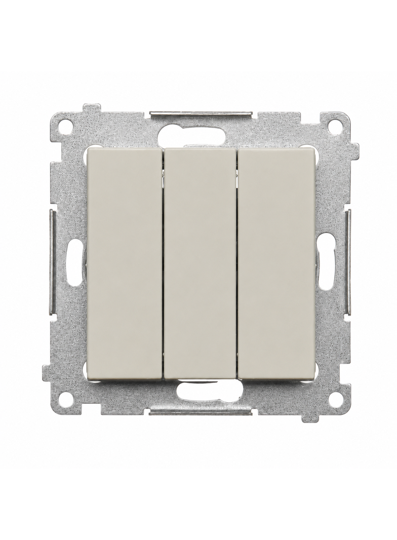 Simon 54 Łącznik potrójny z podświetleniem LED szybkozłączka kaszmir mat DW31L.01/42