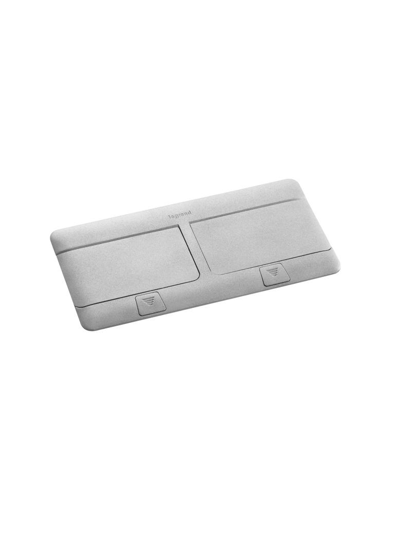 MINIPUSZKA POP-UP DO WYPOSAŻENIA, 8 (2X4) MODUŁÓW, ALUMINIUM, Legrand