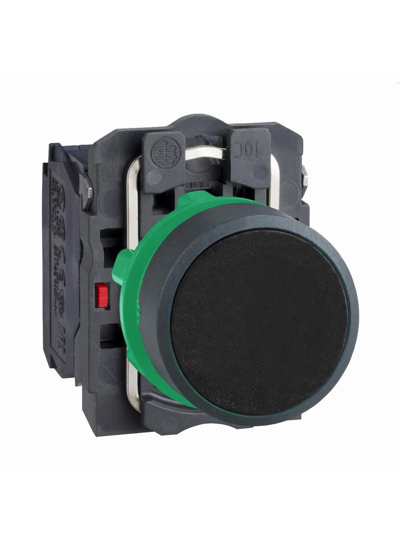 Harmony XB5 Przycisk płaski czarny z samopowrotem bez oznaczenia plastikowy XB5AA25 Schneider