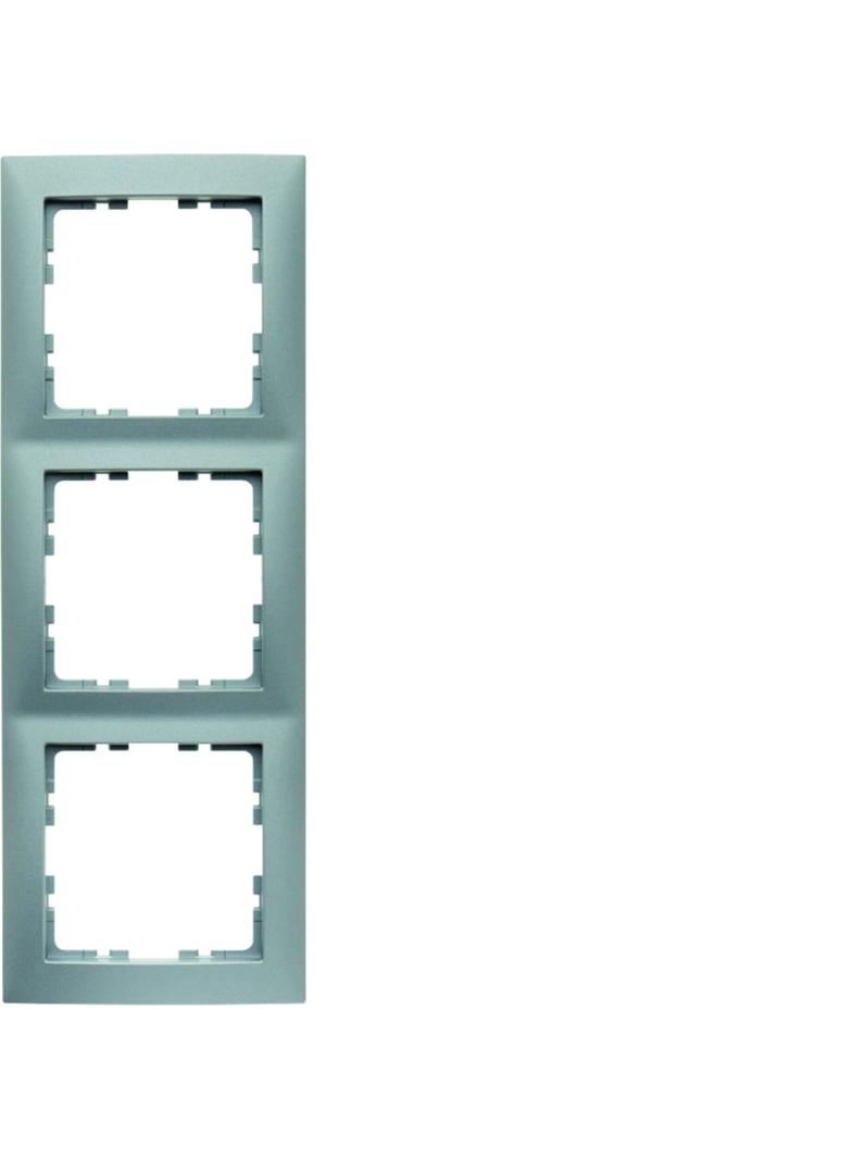 BERKER B.Kwadrat Ramka potrójna aluminium mat lakierowana 5310138994 HAGER