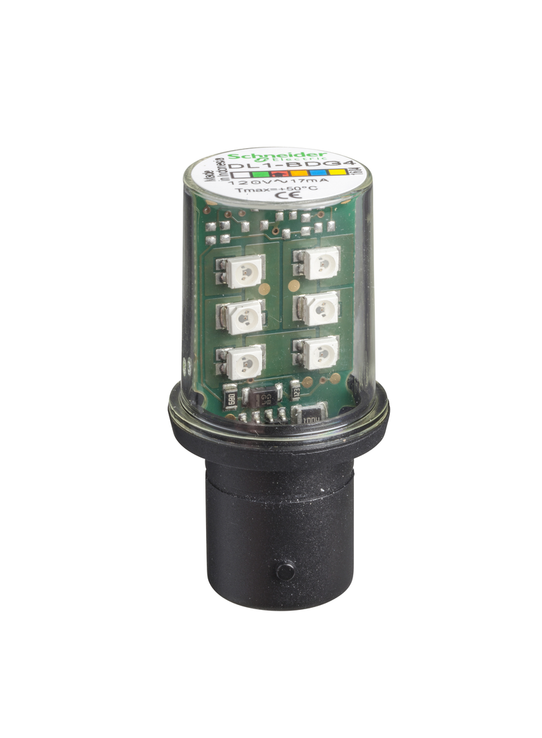 Harmony XVB Dioda LED czerwona, BA 15d, 120V AC