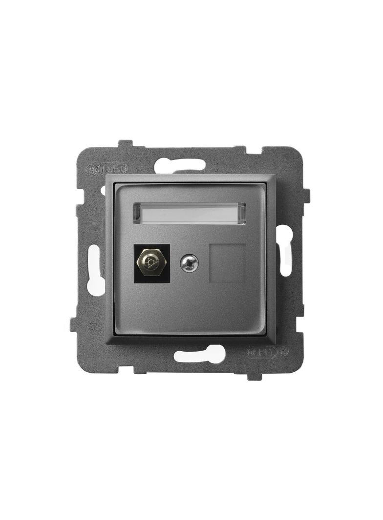 ARIA Gniazdo ekwipotencjalne pojedyncze - kolor szary mat