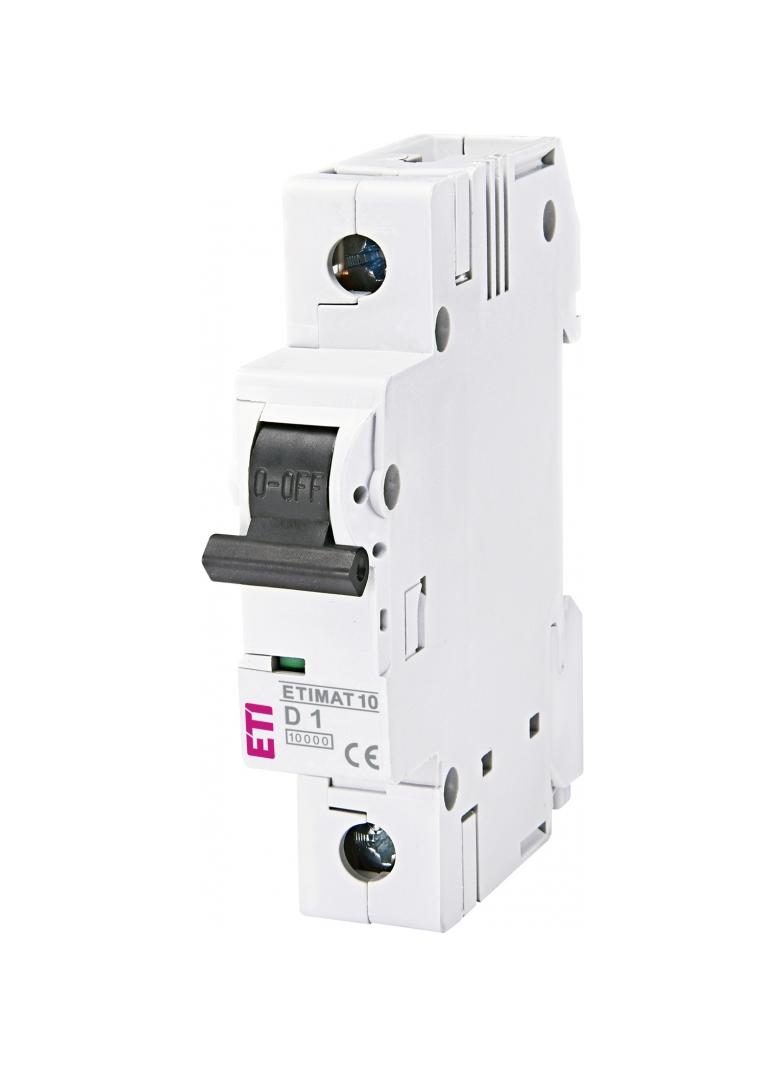 Wyłącznik nadprądowy MAT 10 1P D1A 002151704 ETI