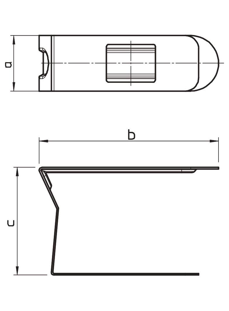 LKM/K, KLAMRA KAN.LKM 140MM METAL
