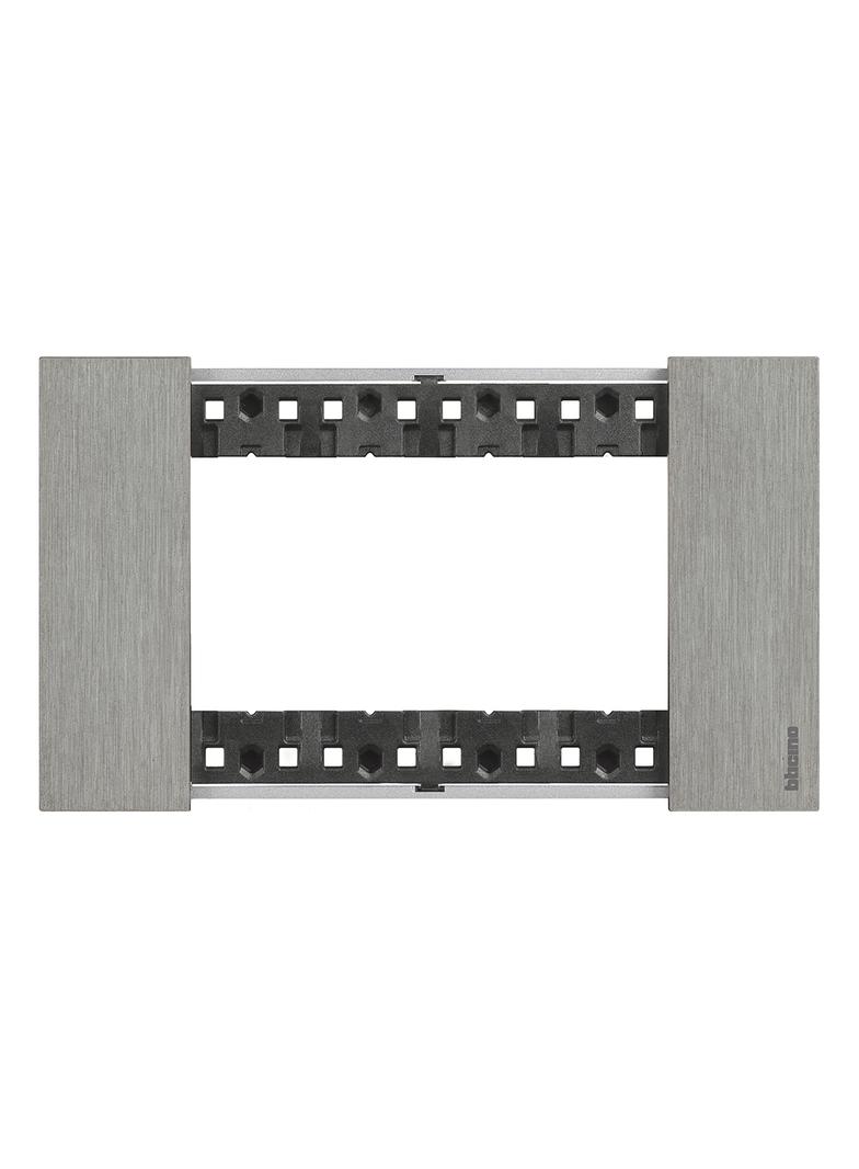 Living Now - Ramka 4 Moduły - Steel Bticino KA4804ZG LEGRAND