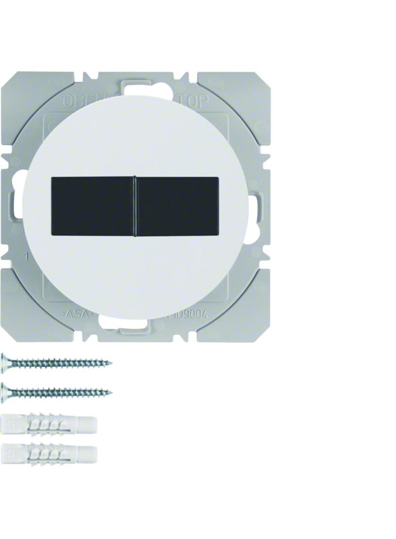 BERKER R.1/R.3 KNX RF przycisk radiowy podwójny płaski z baterią słoneczną biały 85656139 HAGER