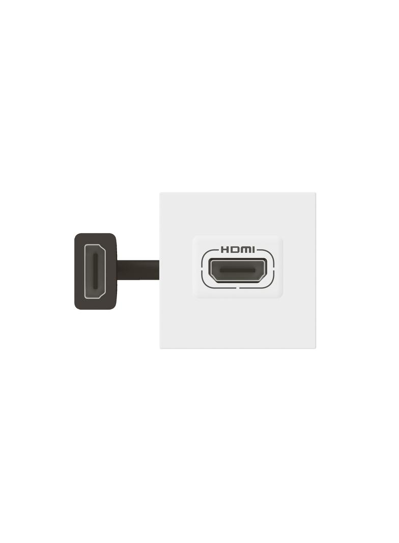 Gniazdo Mosaic HDMI 2-modułowe białe, Legrand