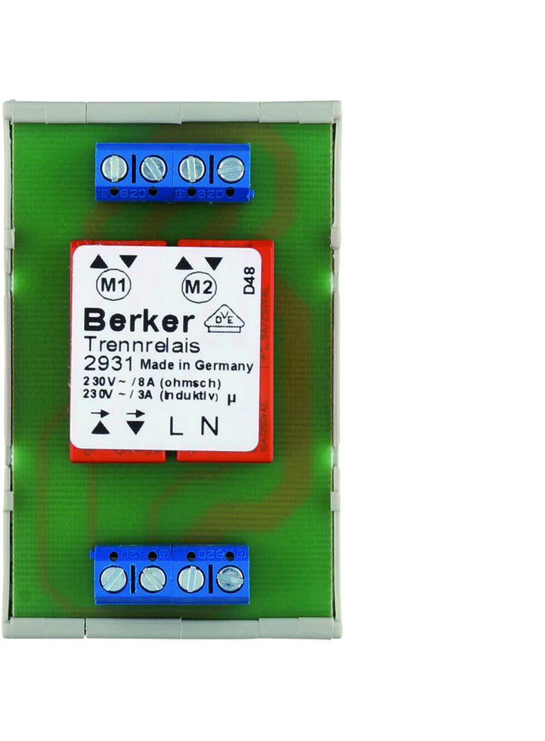 BERKER Przekaźnik rozdzielający DMS mechanizm zaciski śrubowe 2931 HAGER