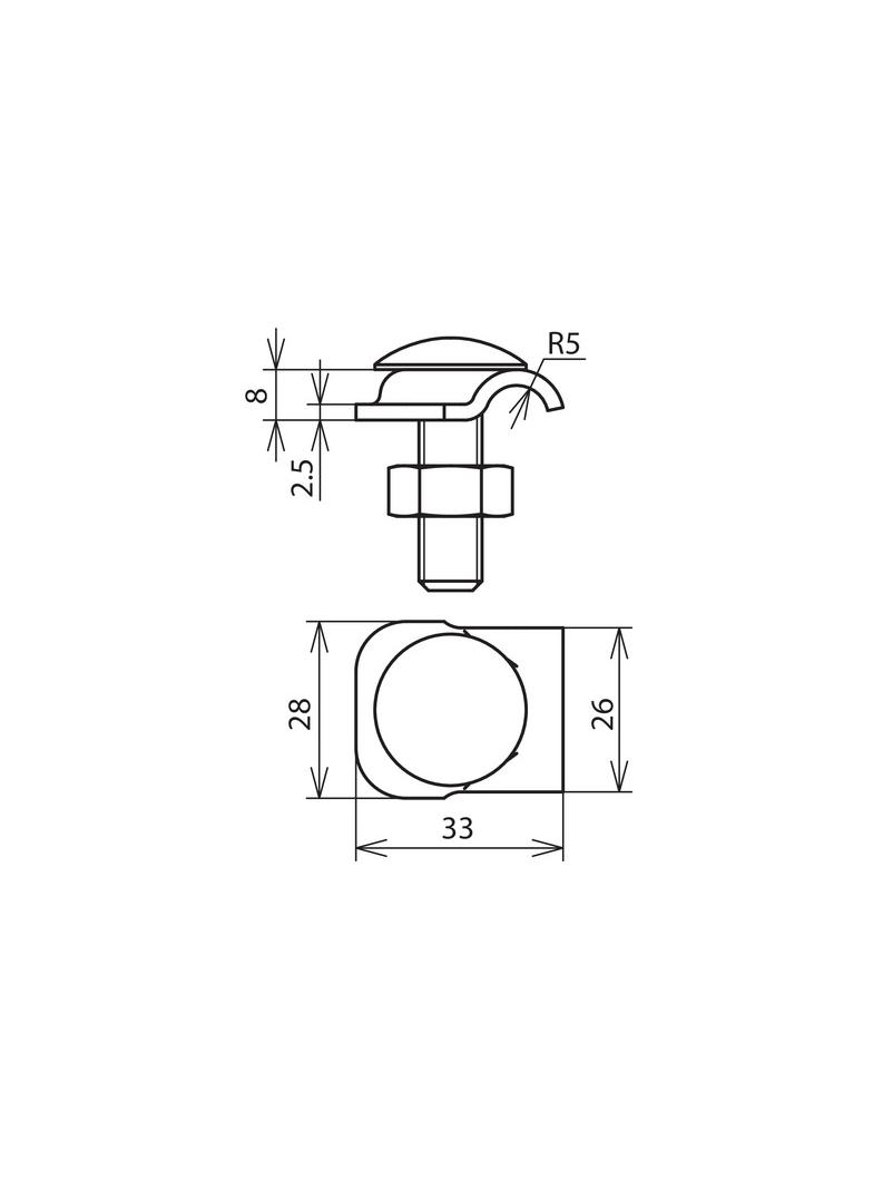 Zacisk do drutu 6-10 mm, St/tZn