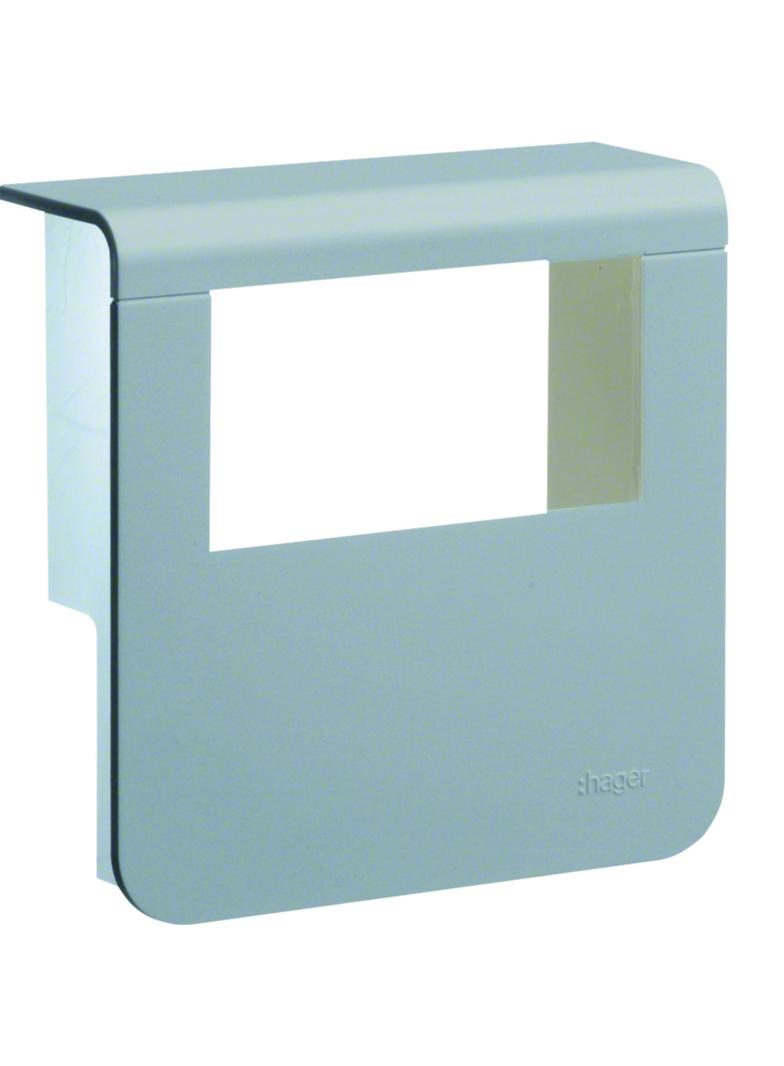 tehalit.SL Pokrywa nośnika urządzeń 20x80 2*45x45 aluminium SL20080932D1 HAGER