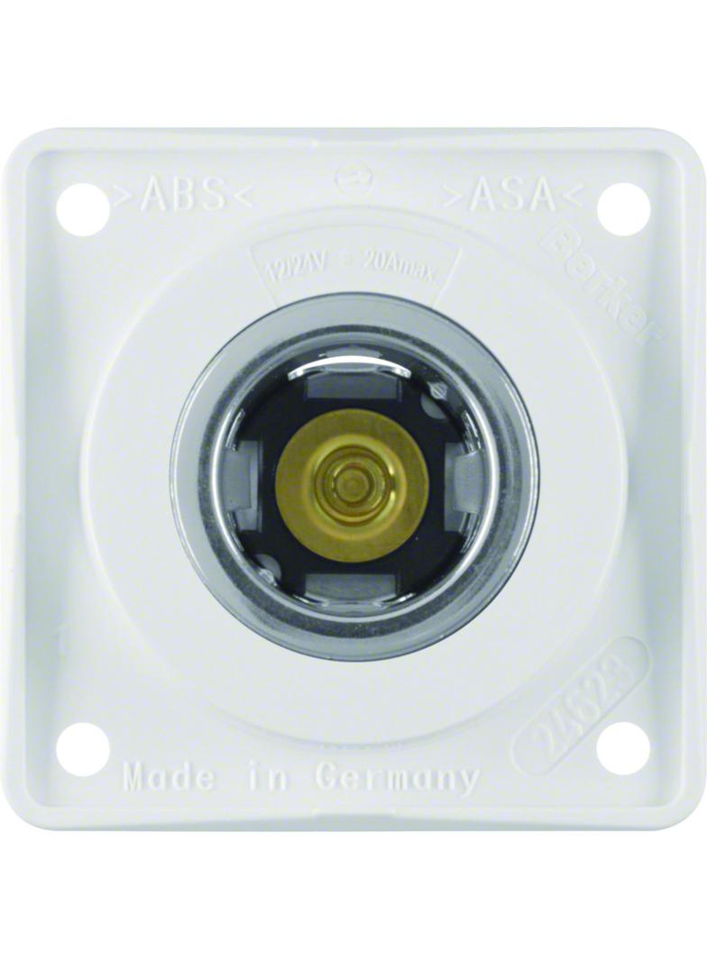 Integro Flow Gniazdo zasilania 12 V, mechanizm biały 845712509 HAGER