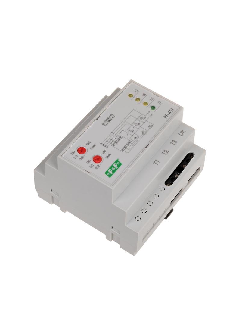 AUTOMATYCZNY PRZEŁĄCZNIK FAZ Z REGULACJĄ PROGÓW ZADZIAŁANIA, DO WSPÓŁPRACY ZE STYCZNIKAMI , 6 MODUŁÓ