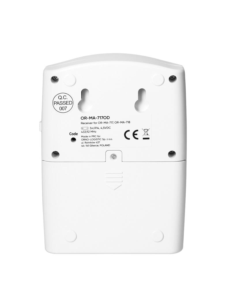 Zestaw czujników ruchu z sygnalizacją bezprzewodową IP44, 120m