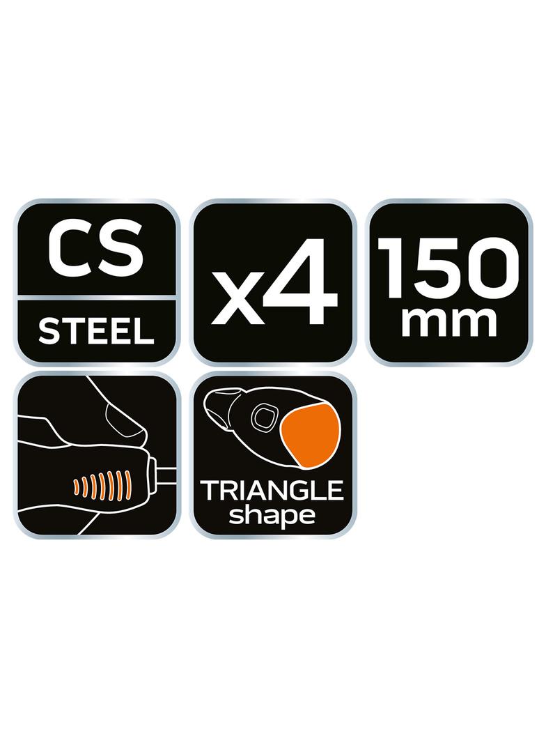 Haki 150 mm, zestaw 4 szt.