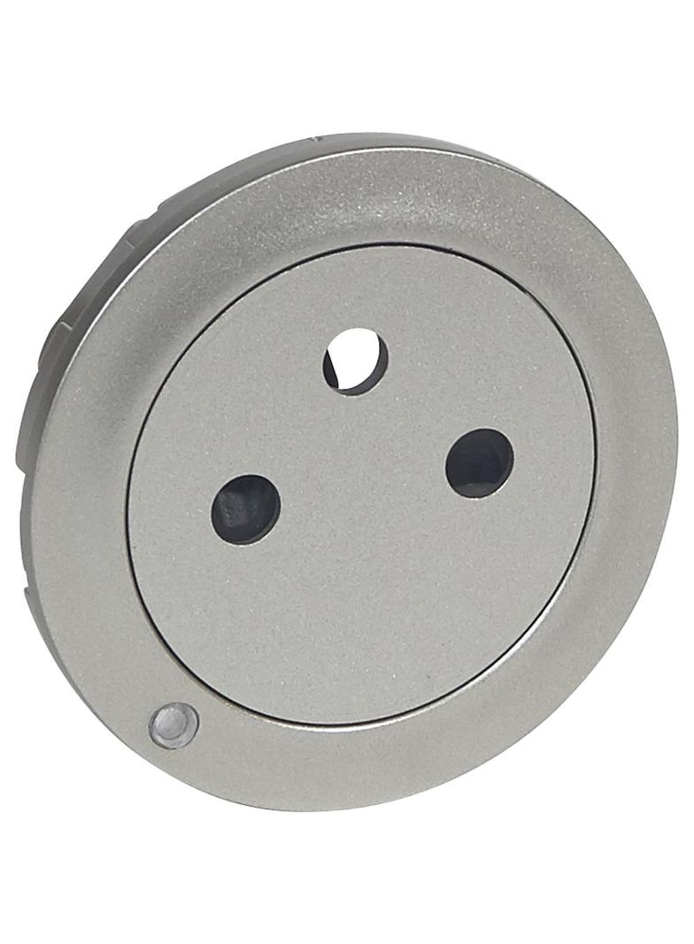 CELIANE - Plakietka do gniazda ze wskaźnikiem LED tytanowa, Legrand