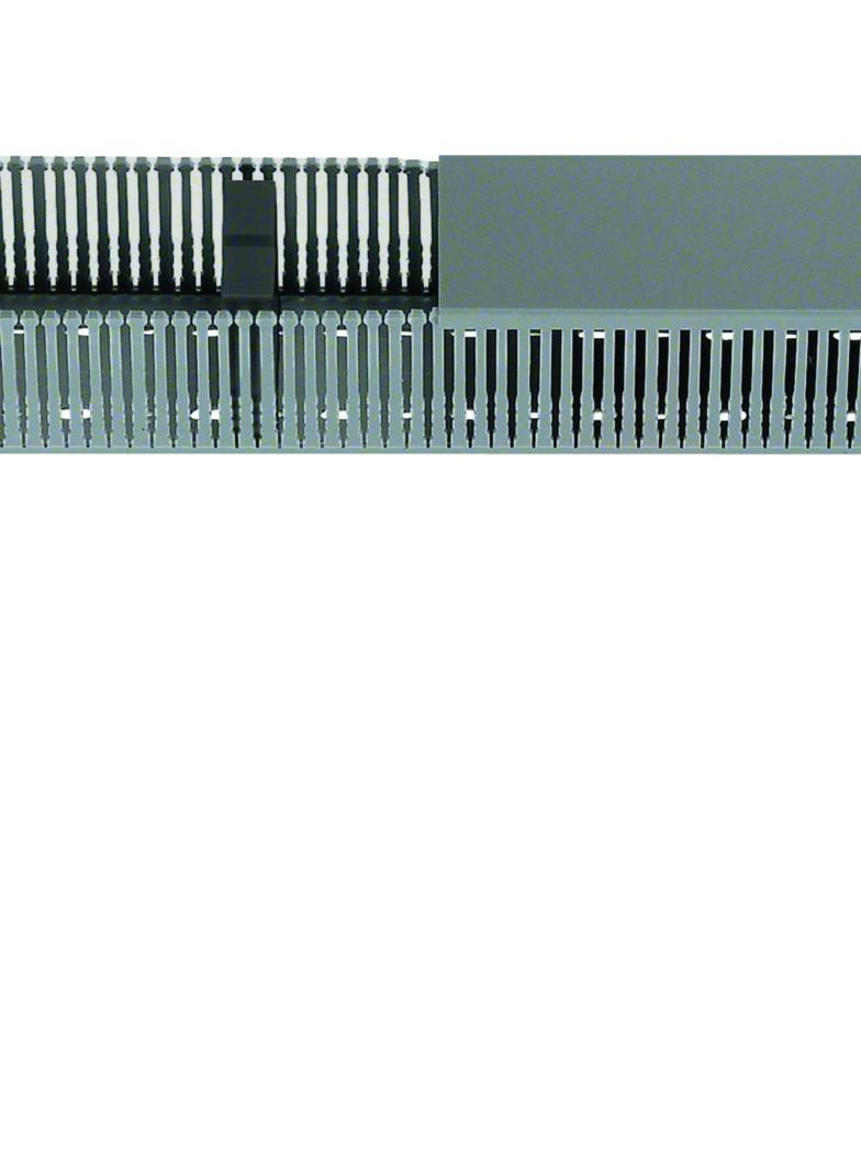 tehalit.LKG Kanał grzebieniowy PVC z pokrywą 37x25mm szary LKG3702507030B HAGER