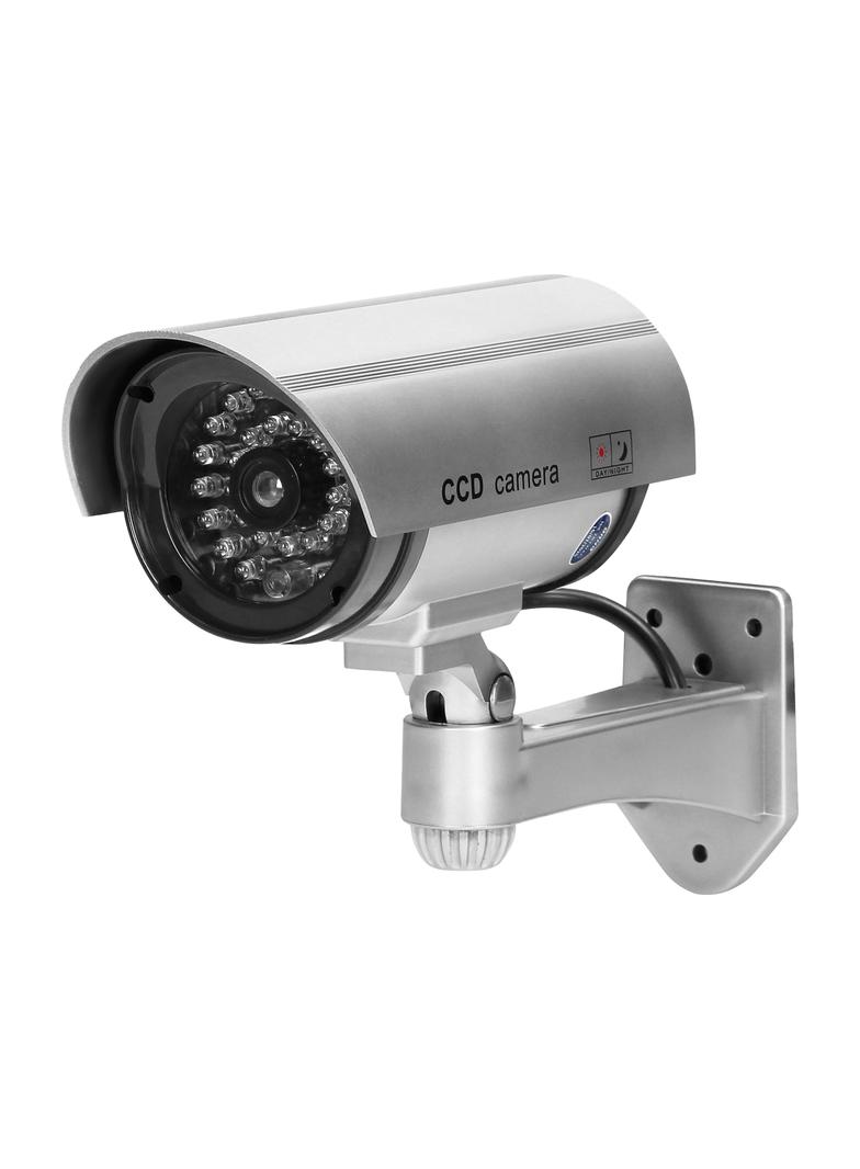 Atrapa kamery monitorującej CCTV, bateryjna, srebrna CD-3/G ORNO
