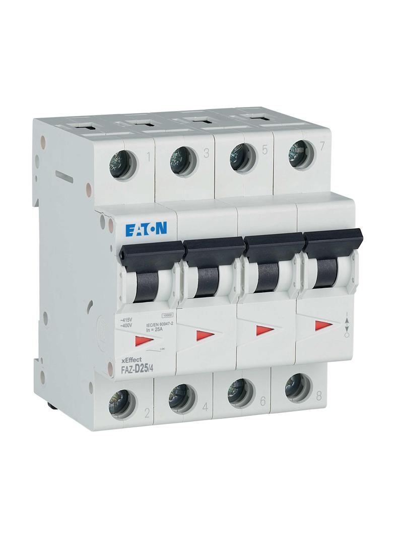 FAZ-D25/4 Wyłącznik nadprądowy 15kA D25A 4P 279086 EATON