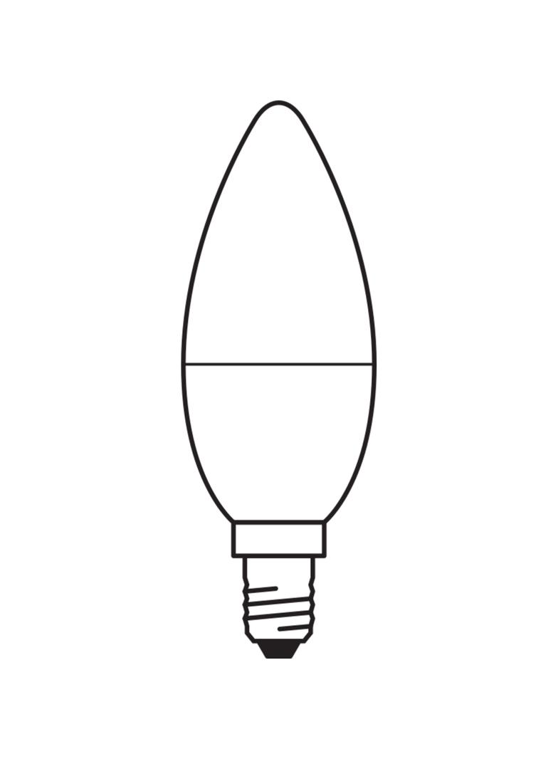 Lampa LED STAR+ CL B RGBWFR 40 dimmable via remote control 4,9W 827 E14