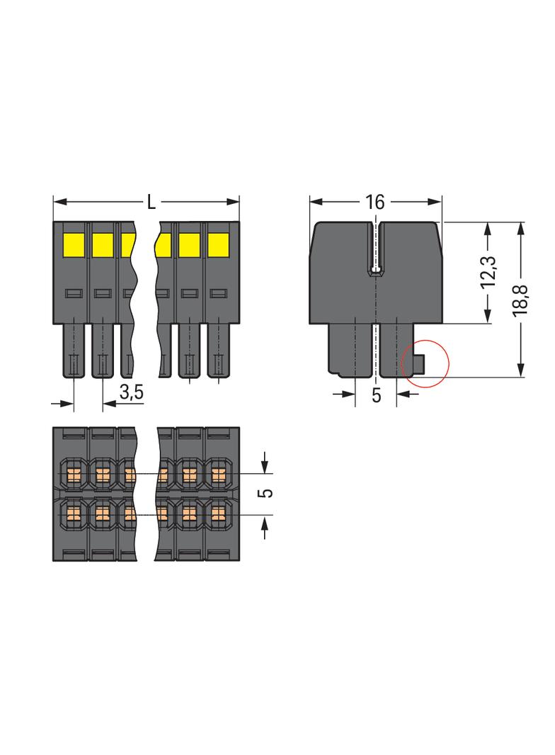 1-przewodowe gniazdo