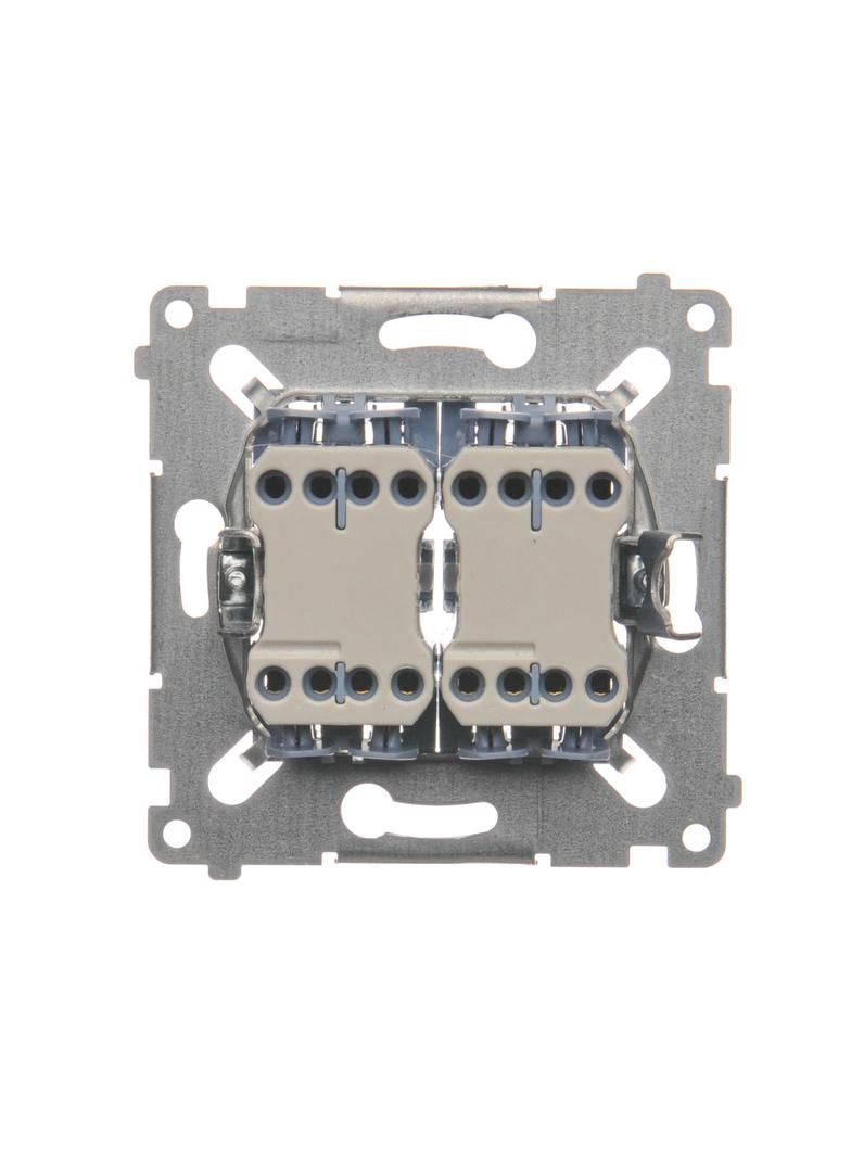 Simon 54 Łącznik krzyżowy podwójny (mechanizm) 10A 250V szybkozłączka SW7/2XM KONTAKT