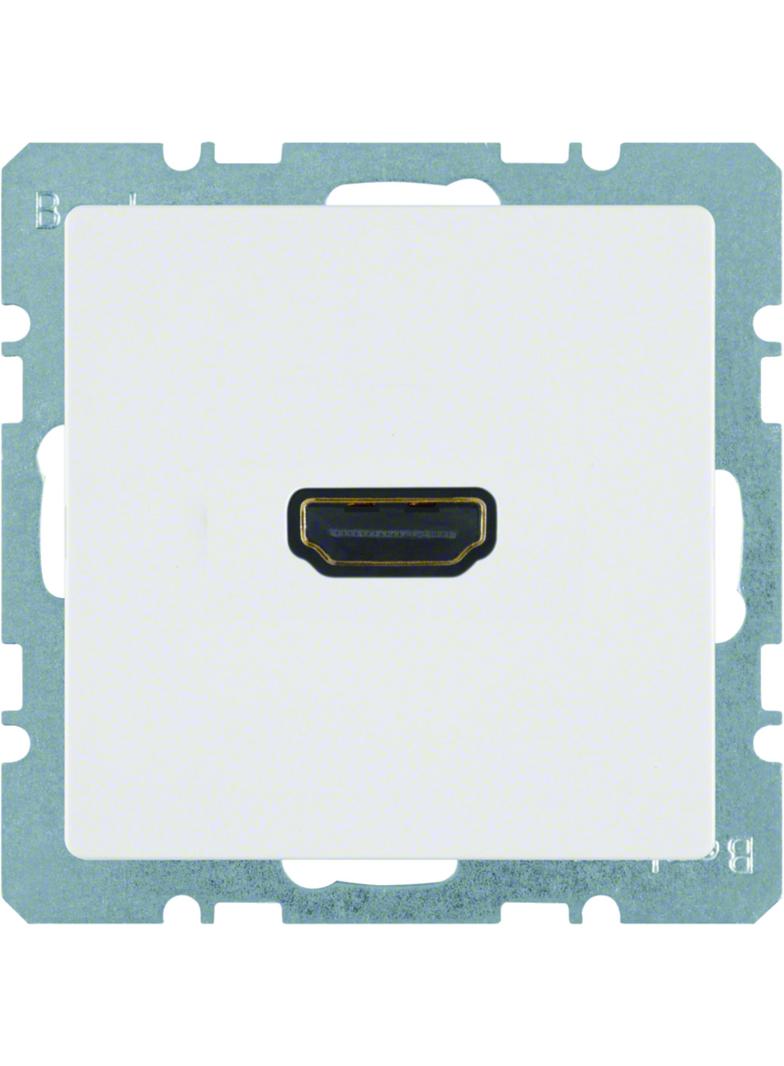BERKER Q.x Gniazdo HDMI biały aksamit 3315426089 HAGER