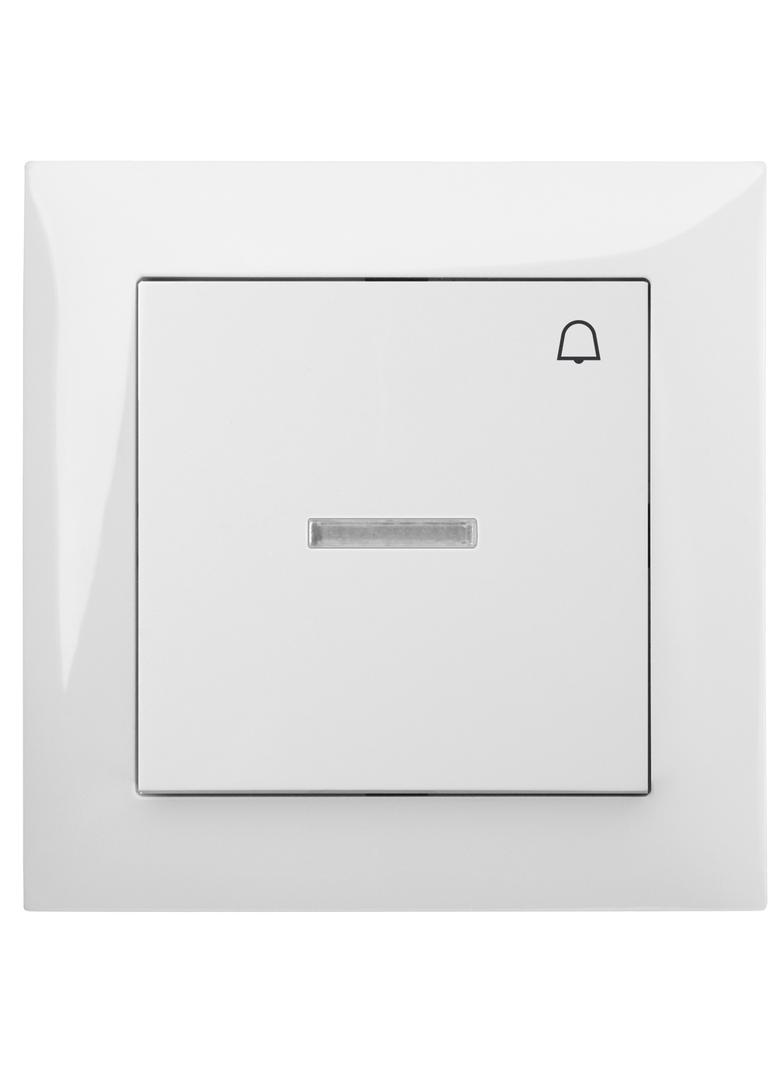 ŁPT SENTIA “dzwonek” z podświetleniem biały  IP 20 biała