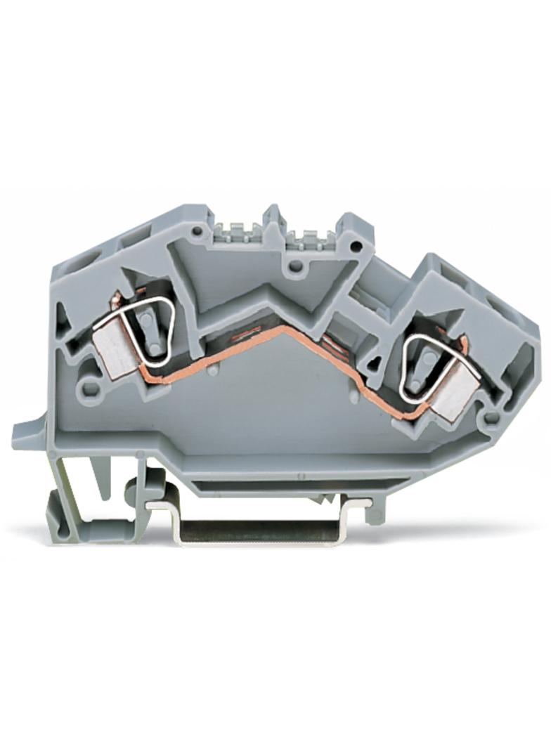 topJob złączka 2-przewodowa 6 mm2 jasnoszara