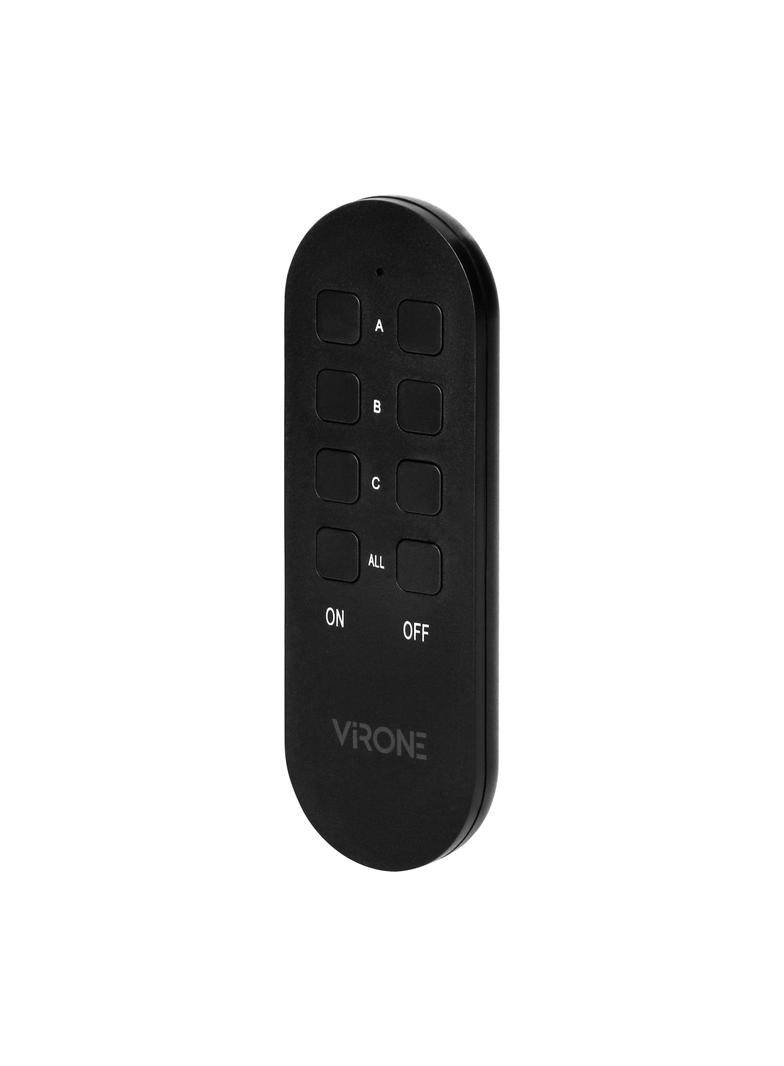 Zestaw bezprzewodowych gniazd MINI Schuko, sterowanych pilotem 2+1, 2300W, IP44