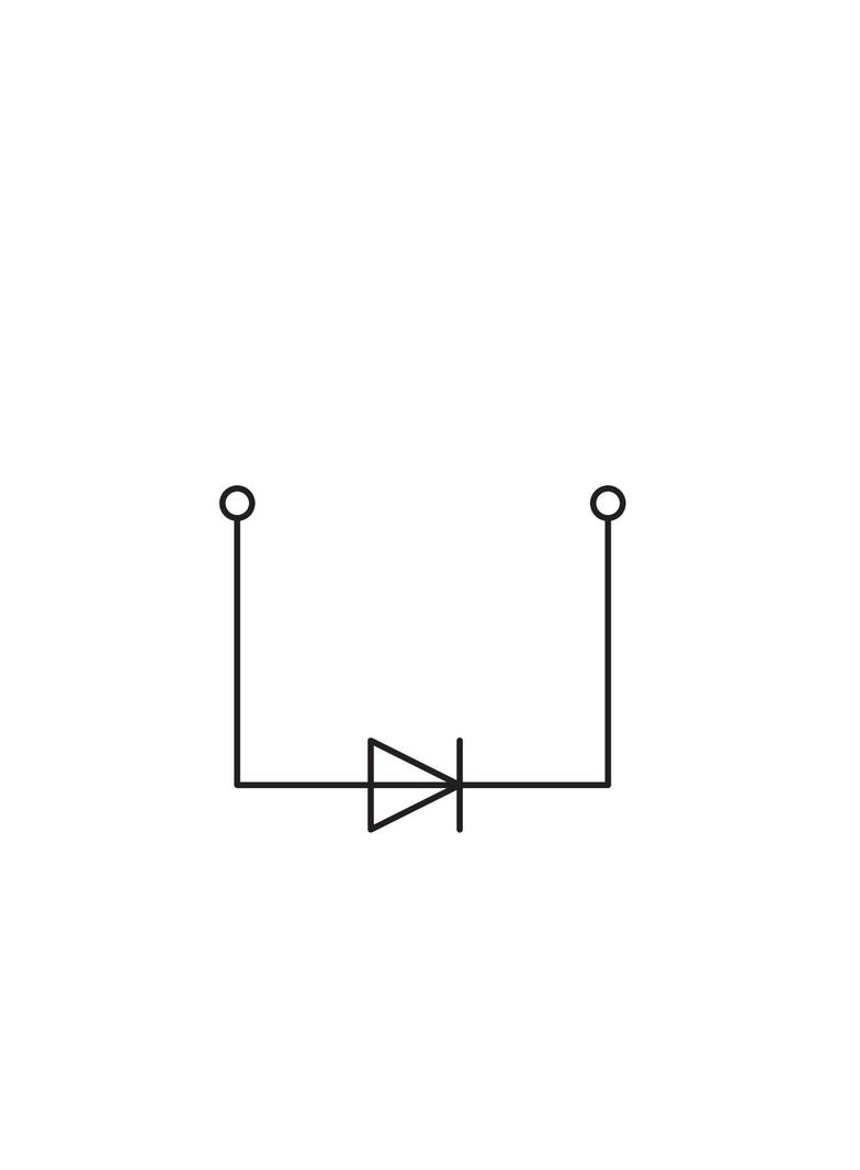 X-COM złączka bazowa 1-przewod./1-pinowa z diodą 1N 4007 /50szt./ WAGO