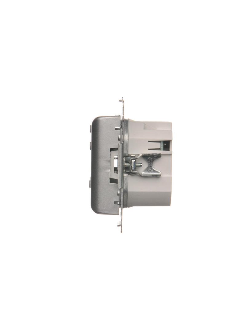 Simon 54 Regulator temperatury z wyświetlaczem z czujnikiem wewnętrznym 16(2) A 230V srebrny mat