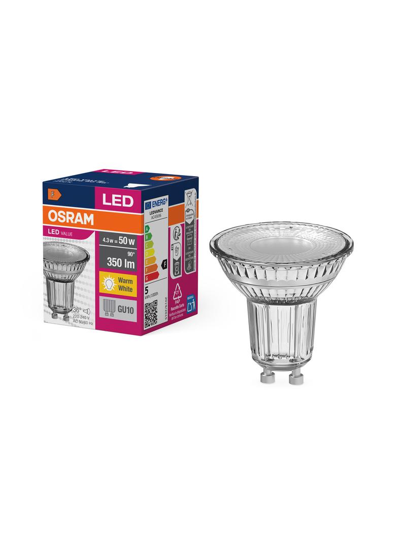 Lampa LED VALUE non-dim PAR16 50 36° 4,3W 830 GU10