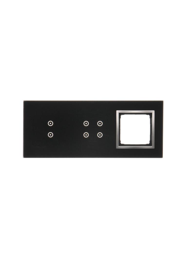 Simon 54 Touch Panel dotykowy S54 Touch 3 moduły 2 pola dotykowe pionowe + 4 pola dotykowe + 1 otwór na osprzęt S54 księżycowa lawa DSTR3340/74 KONTAKT