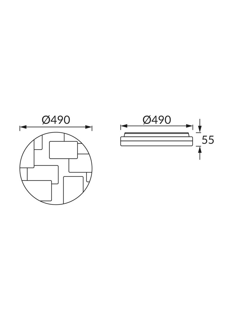 Plafoniera SMD LED TETRIS LED C 48W 4000K 03642 IDEUS