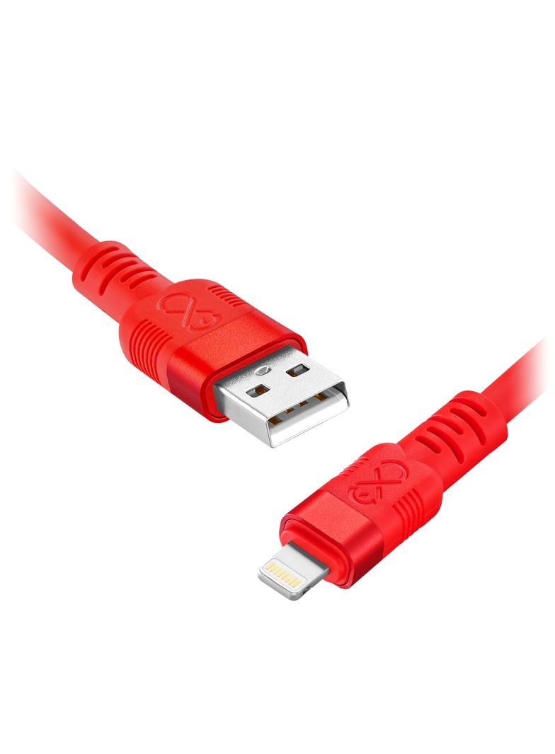 Kabel USB-A - Lightning eXc WHIPPY Pro, 2M (12W, szybkie ładowanie), kolor mix neonowy* (*wysyłany l