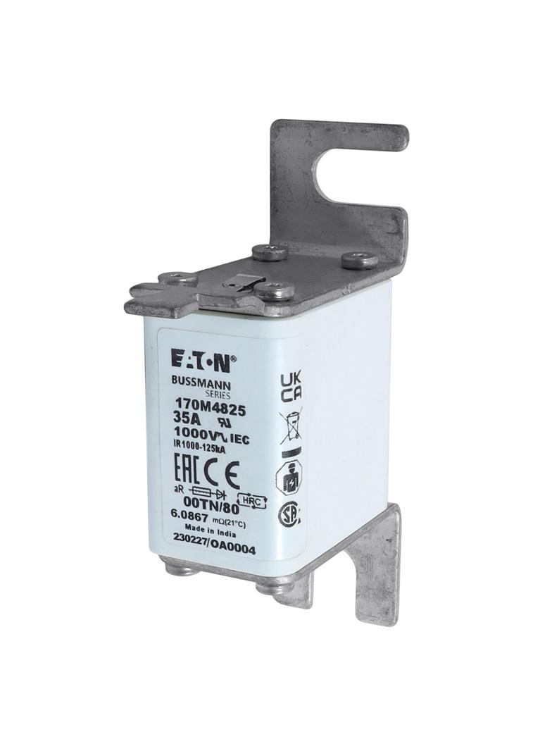 35A 1000V 00TN/80 aR INDICATOR FUSE Wkładka szybka 35A AC 1000V rozmiar 00 30x47x98 mm aR D 170M4825