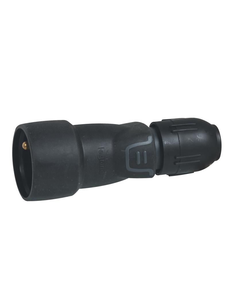 Gniazdo Wtyczkowe Przenośne Gumowe 2P+Z 16A IP44 Ik08 Wskaźnik Napięcia Helmo 050113 LEGRAND