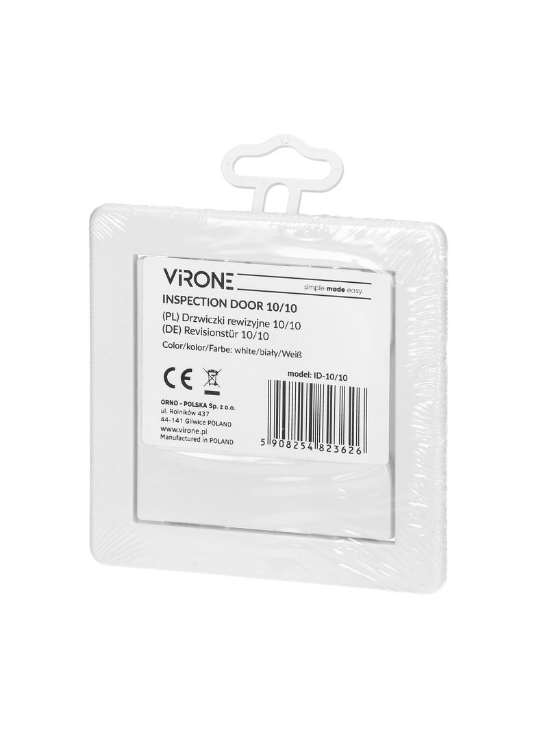 Drzwiczki rewizyjne białe 10x10 cm platikowe ABS ID-10/10 VIRONE