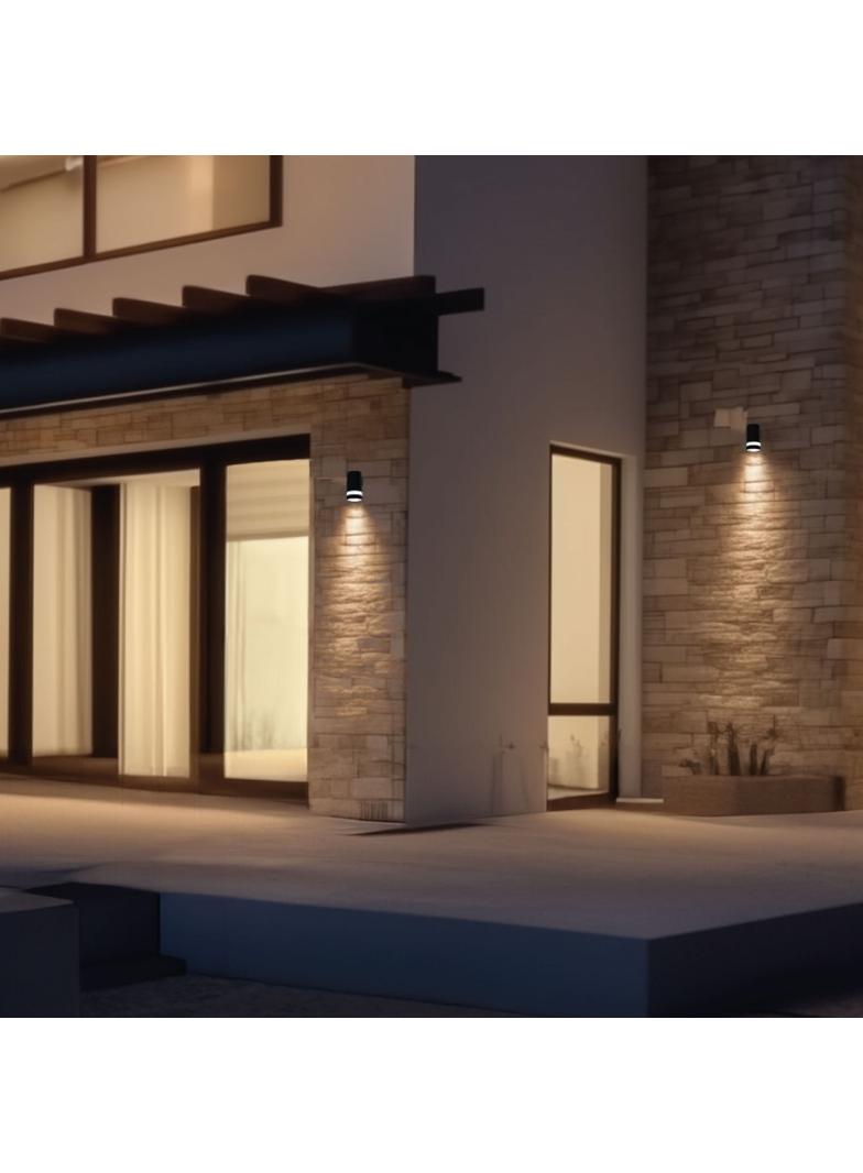 TORRE RING 9W CCT 230V IP54 99x78x156MM CZARNY OKRĄGŁA ELEWACYJNA