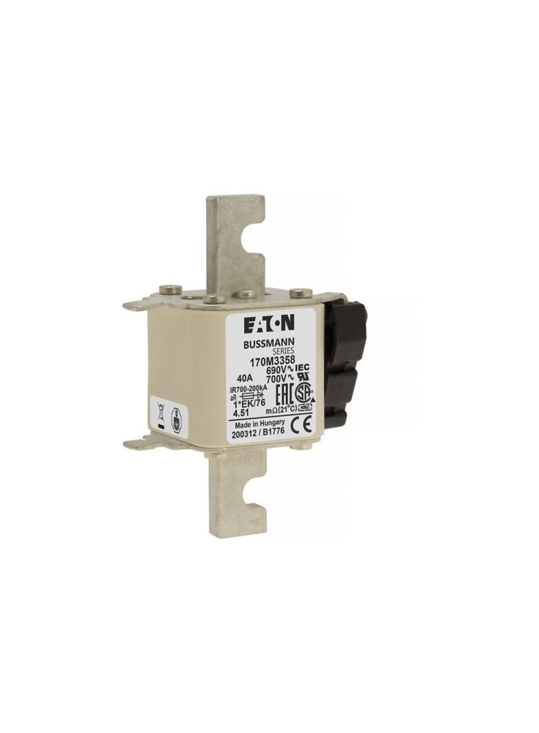 FUSE 40A 690V 1*EK/76 AR UC Wkładka szybka 40A AC 690V rozmiar 1 45x59x102 mm aR IE 170M3358 EATON