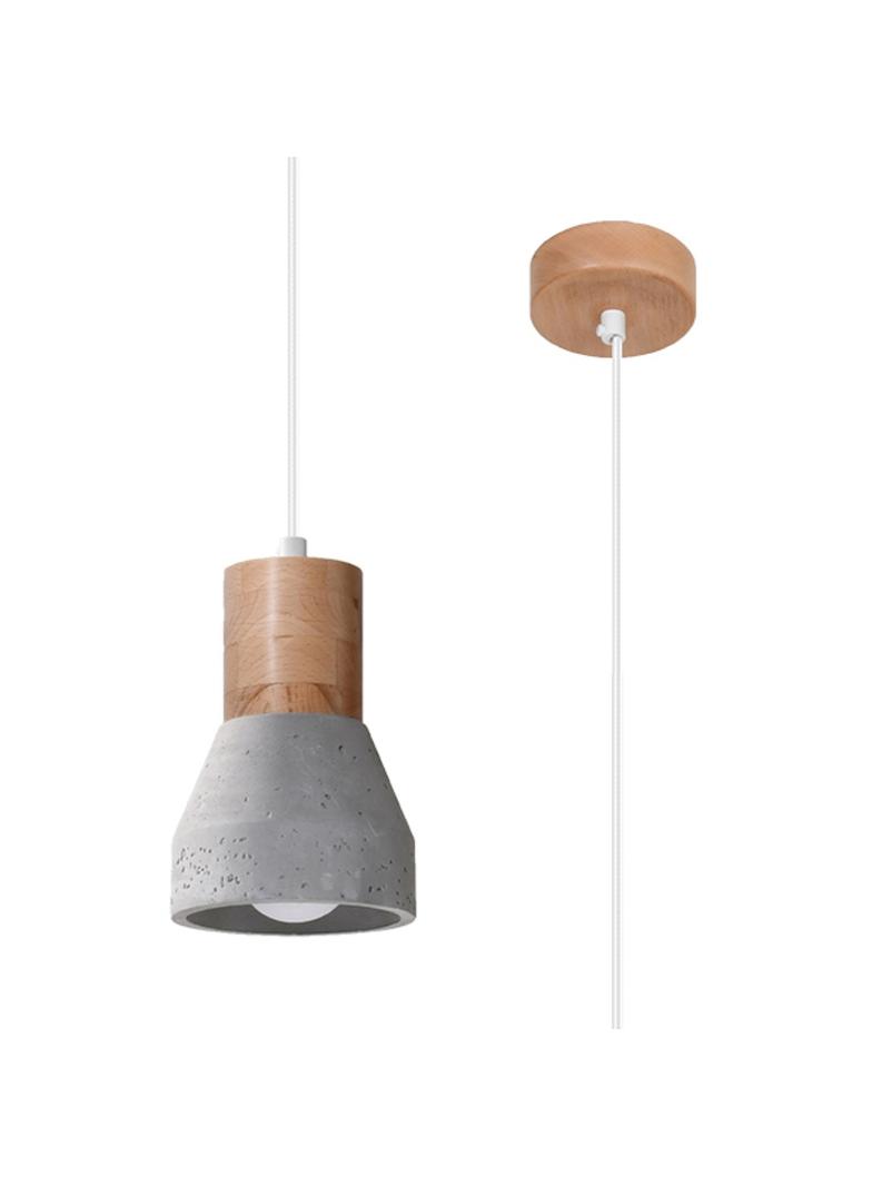 Sollux Lampa wisząca QUBIC szara