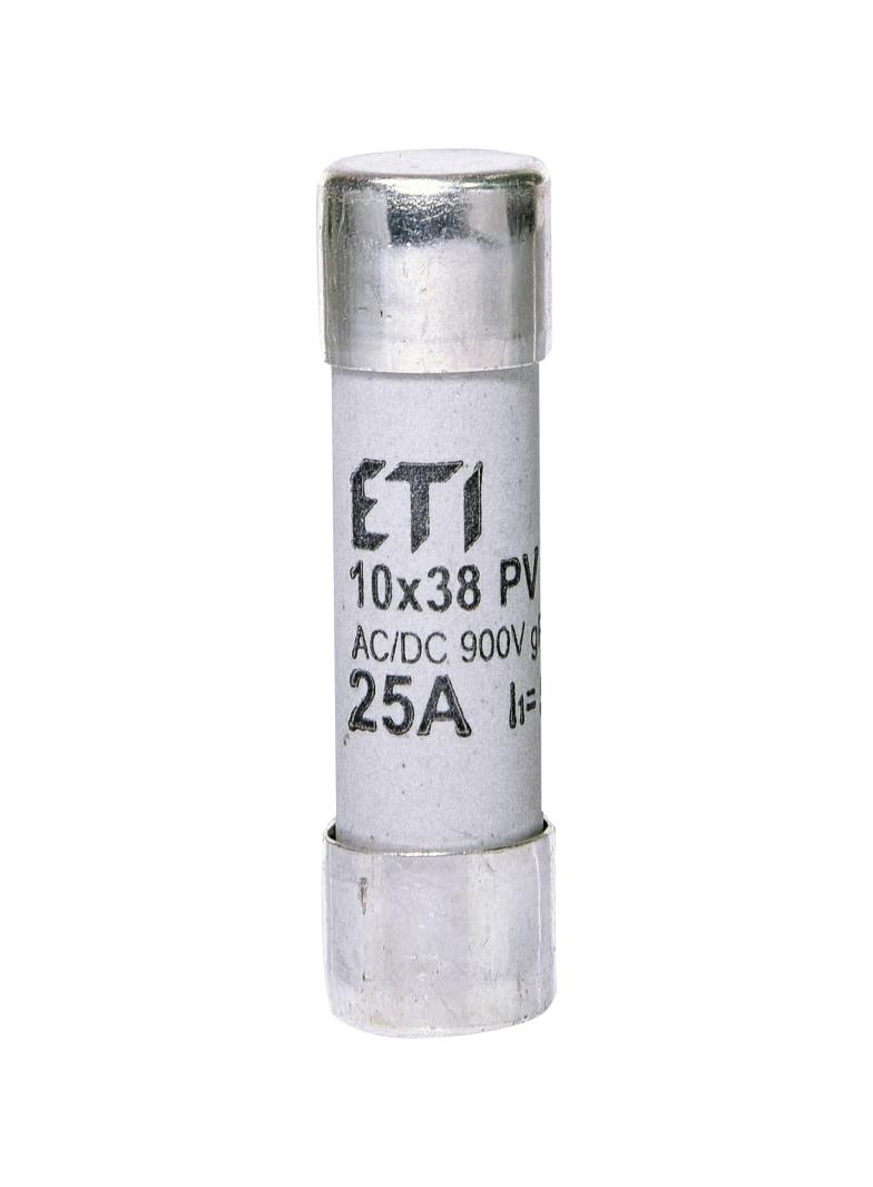Wkładka topikowa cylindryczna PV gR 900V CH10x38 gR 25A 900V AC DC 002625035 ETI