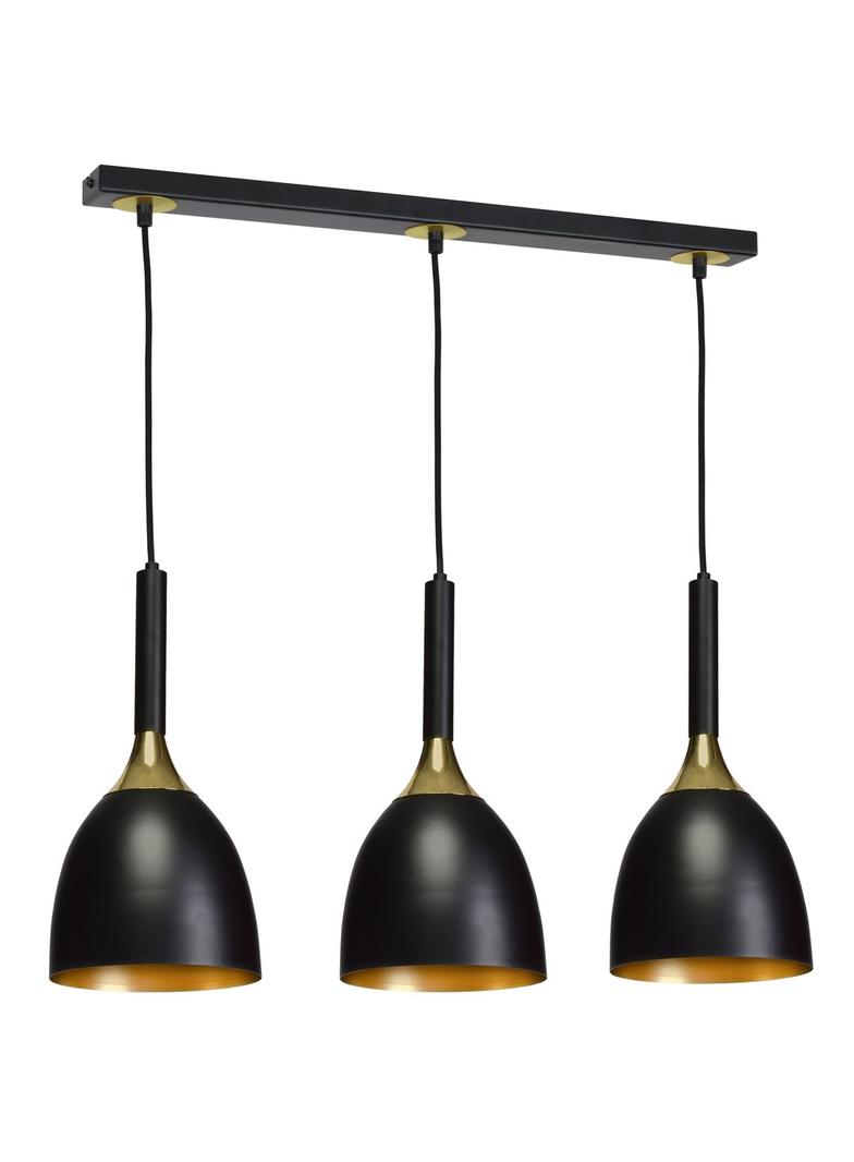 Milagro lampa wisząca Clark 3xE27 czarno/złota MLP6222