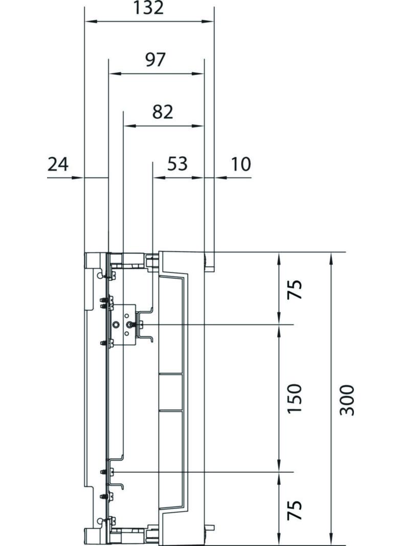univers N Blok dla zacisków szeregowych poziomych 300x250mm UD21A1 HAGER