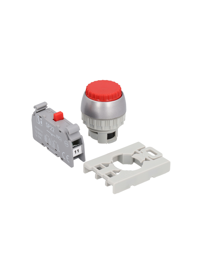 PRZYCISK RYGLOWANY 2 ZWIER. PIERŚCIEŃ NIKLOWANY