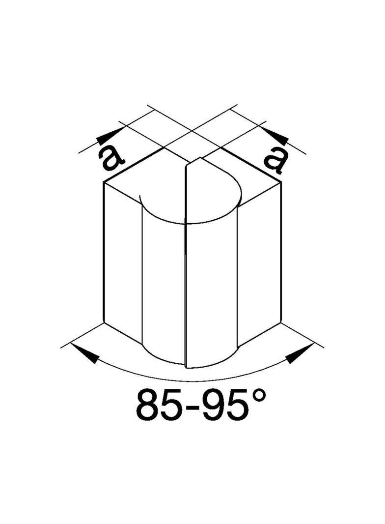 tehalit.BRP/BRAP Kąt zewnętrzny 65x210 2 komory, biały